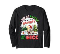 I May Be Little Naughty But Still Nice Xmas Cockatiel Lover Long Sleeve T-Shirt