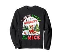 I May Be Little Naughty But Still Nice Xmas Shiba Inu Owner Sweatshirt