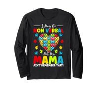 I May Be Non Verbal But My Mama Ain't Remember That Puzzle Long Sleeve T-Shirt