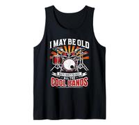 I May Be Old But I Got to See All Cool Bands Retro Music Tank Top