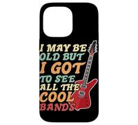 I May Be Old But I Got To See All The Cool Bands Bass Guitar Case for iPhone 14 Pro Max