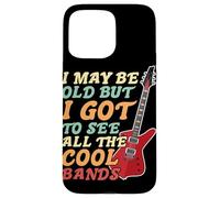 I May Be Old But I Got To See All The Cool Bands Bass Guitar Case for iPhone 15 Pro Max