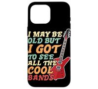 I May Be Old But I Got To See All The Cool Bands Bass Guitar Case for iPhone 16 Pro Max