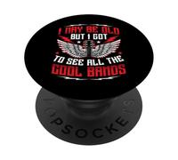 I May Be Old But I Got To See All The Cool Bands Concert PopSockets Adhesive PopGrip