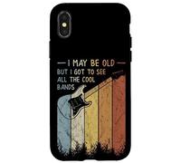 I May Be Old But I Got To See All The Cool Bands Retro Case for iPhone X/XS