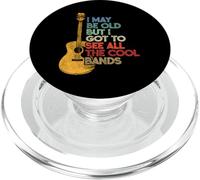 I May Be Old But I Got To See All The Cool Bands Retro PopSockets PopGrip for MagSafe