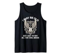 I May Be Old But I Got to See All The Cool Bands Retro Rock Tank Top