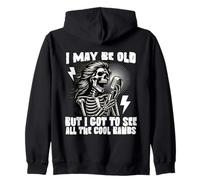 I May Be Old But I Got To See All The Cool Bands Retro Rock Zip Hoodie