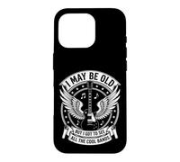 I May Be Old But I Got To See All The Cool Bands Rock Guitar Case for iPhone 16 Pro