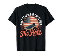I May Be Old Funny Cornhole Father Dad for Men T-Shirt