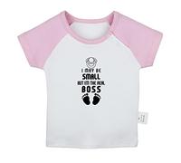 I May Be Small But I'm The Real Boss Funny T Shirt for Baby, Newborn Babies T-Shirts Infant Tops 0-24M Kids Graphic Tees