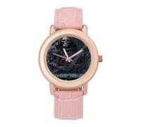 I May Be Stupid Cringe Skeleton Women's Wrist Watch Easy Reader with Leather Strap Analog Display Wonderful Ladies Gifts