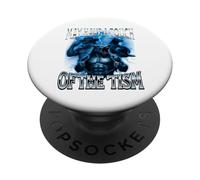 I May Have a Touch of the Tism Alpha Male Wolf Meme PopSockets Adhesive PopGrip