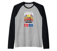 I May Live in America But My Story Began in Cuba Roots Raglan Baseball Tee