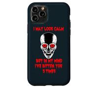 I May Look Calm Skull Head Skull Halloween Case for iPhone 11 Pro