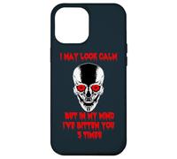I May Look Calm Skull Head Skull Halloween Case for iPhone 12 Pro Max