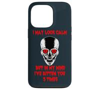I May Look Calm Skull Head Skull Halloween Case for iPhone 13 Pro