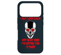 I May Look Calm Skull Head Skull Halloween Case for iPhone 17 Pro
