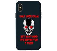 I May Look Calm Skull Head Skull Halloween Case for iPhone X/XS