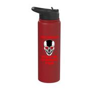 I May Look Calm Skull Head Skull Halloween Stainless Steel Insulated Water Bottle