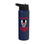 I May Look Calm Skull Head Skull Halloween Stainless Steel Insulated Water Bottle