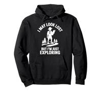 I May Look Lost But I'm Just Exploring Kids Pullover Hoodie