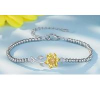 I May not be a Genius, but I'll be Smart Enough to Love You and. Sunflower Bracelet, Fiancee Present from, Funny Jewelry for, Fiancee Birthday Gift Ideas, Fiancee Birthday Present