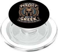 I May Not Be Perfect But I’m Greek PopSockets PopGrip for MagSafe
