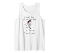 I May Run Like A Pirate, Funny Jogging Marathoner Running Tank Top