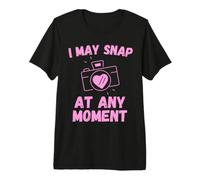 I May Snap At Any Moment - Funny Camera Photographer Premium T-Shirt