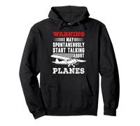 I May Talk About Planes Aviation Airplane Funny Plane Pullover Hoodie