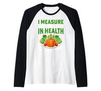 I Measure My Success in Health Not in Pounds Raglan Baseball Tee