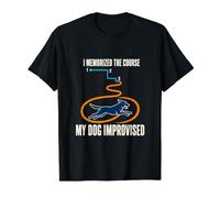 I Memorized the Course, My Dog Improvised - Dog Agility Value Graphic T-Shirt, Men, Black, S
