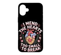I Mend the Hearts Too Small to Break Pediatric Cardiac Case for iPhone 16 Plus