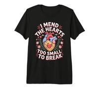 I Mend the Hearts Too Small to Break Pediatric Cardiac Premium T-Shirt