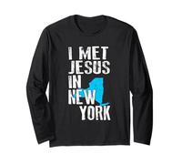 I Met Jesus in New York - Novelty Christian Long Sleeve T-Shirt