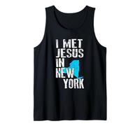 I Met Jesus in New York - Novelty Christian Tank Top