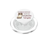 I Might Be Laid Back But Can Lean Forward Real Quick Cat Fun PopSockets PopGrip for MagSafe