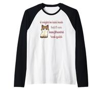 I Might Be Laid Back But Can Lean Forward Real Quick Cat Fun Raglan Baseball Tee