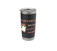 I Might Be Laid Back But Can Lean Forward Real Quick Cat Fun Stainless Steel Insulated Tumbler