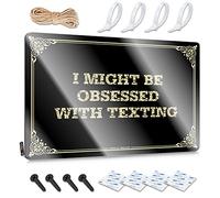 I Might Be Obsessed With Texting Sign - Decorative Plaque Funny Desk Decor