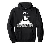 I Might Be Out Of Spells But Not Shells Tshirt Wizard Gun Pullover Hoodie
