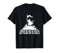 I Might Be Out of Spells But Not Shells Tshirt Wizard Gun T-Shirt