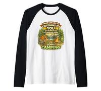 I Might Look Like I’m Listening I’m Thinking About Camping Raglan Baseball Tee