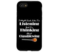 I Might Look Like I'm Listening But I'm Thinking About Glass Case for iPhone SE (2020) / 7 / 8
