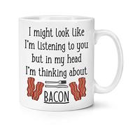 I Might Look Like I'm Listening to You Bacon 10oz Mug Cup