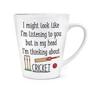 I Might Look Like I'm Listening to You Cricket 12oz Latte Mug Cup