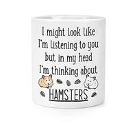 I Might Look Like I'm Listening to You Hamsters Makeup Brush Pencil Pot