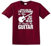 I Might Look Like I'm Listening to You My Head I'm Playing Kid's T-Shirt(Maroon,121-4 Years)