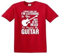 I Might Look Like I'm Listening to You My Head I'm Playing Kid's T-Shirt(Red,9-11 Years)